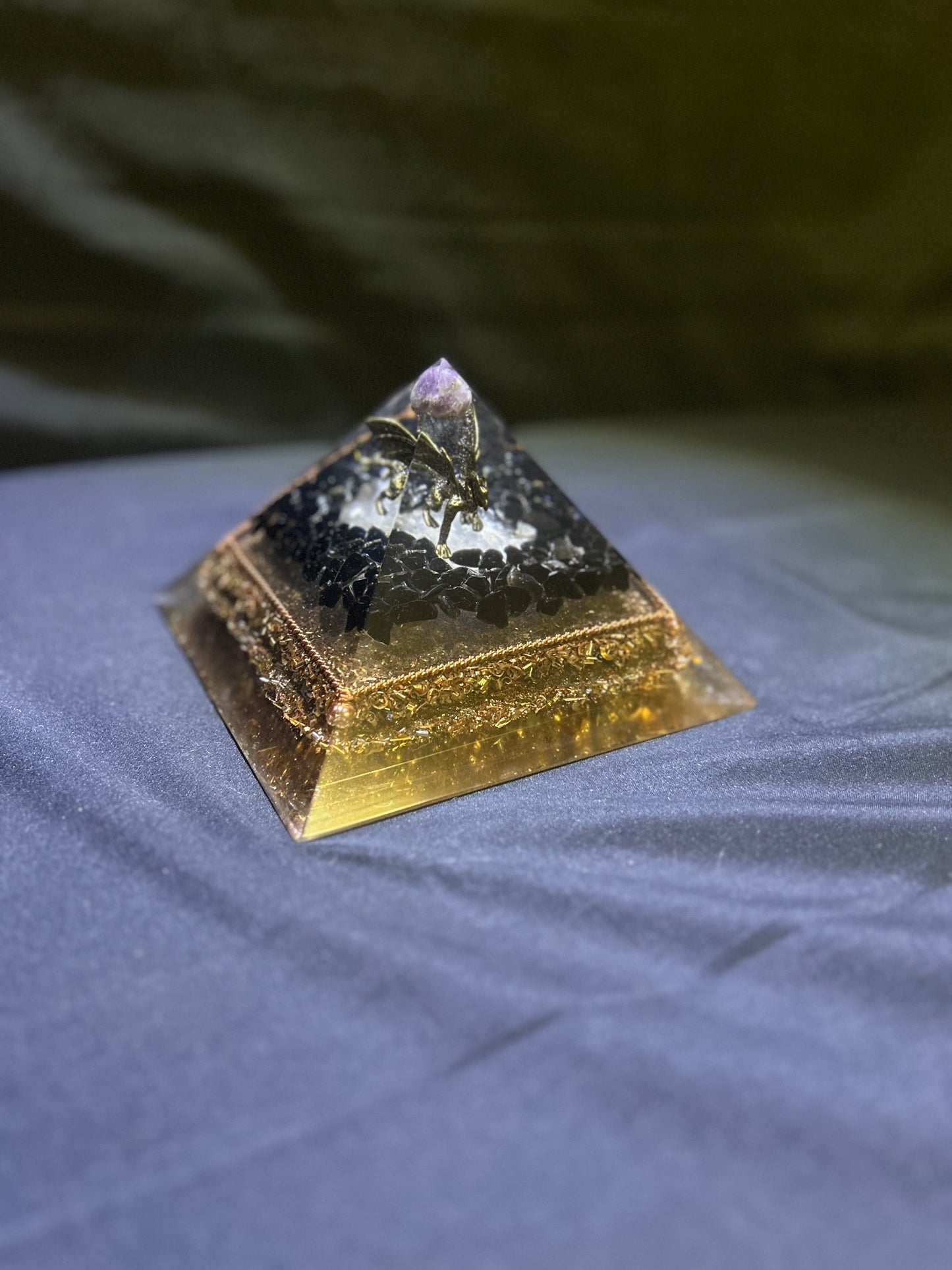 Large Brass Dragon Giza Pyramid