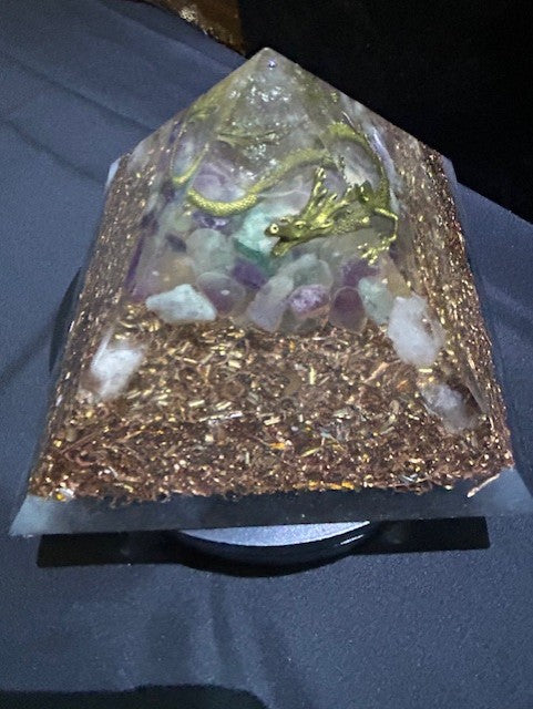 Giza Clear Quartz Master Sphere Pyramid