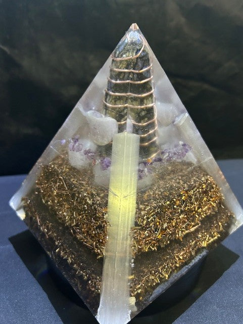 Galaxy Rhyolite Master Crystal Pyramid