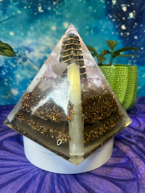 Galaxy Rhyolite Master Crystal Pyramid