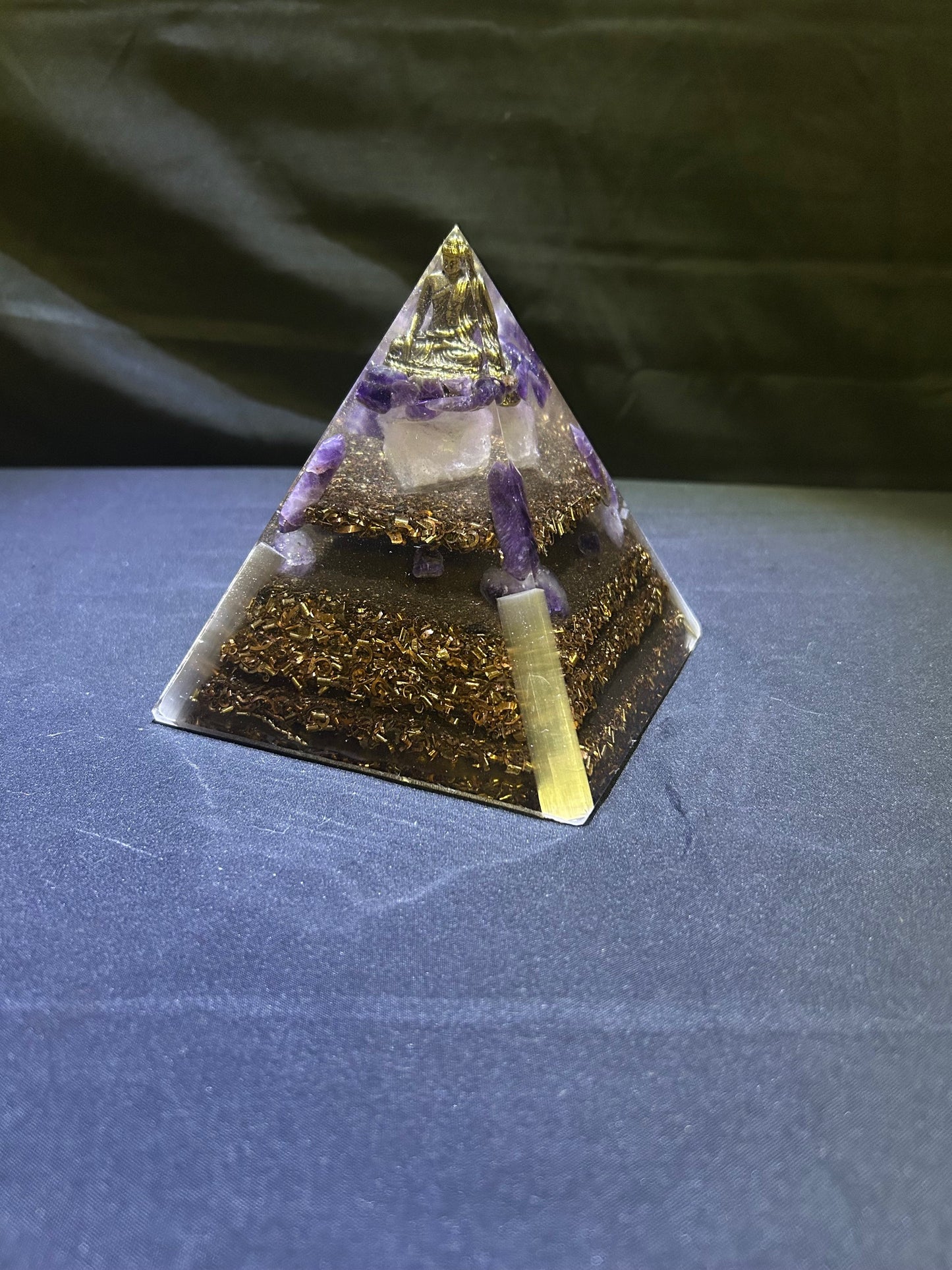 Medium Brass Buddha Pyramid
